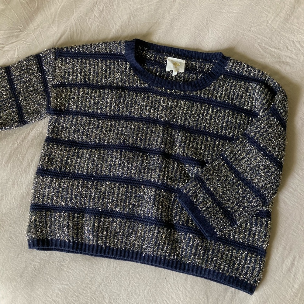 Sparkly Crop Top Sweater